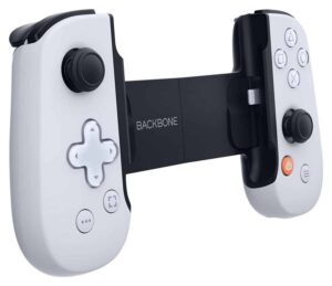 Backbone One: PlayStation Gaming Controller For iOS Lightning (2nd gen) - White Side Angled View