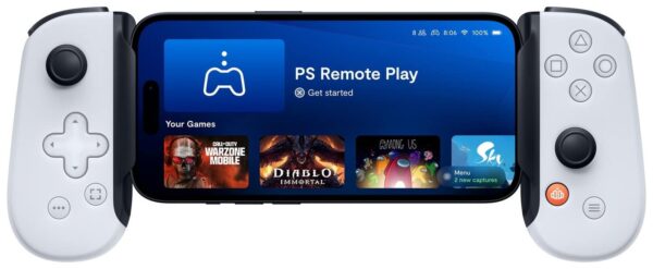 Backbone One: PlayStation Mobile Gaming Controller USB-C - Front View With Device