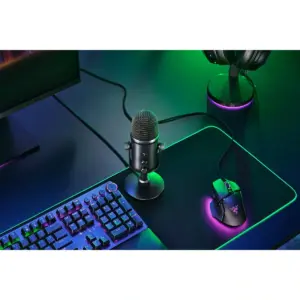 Razer - Seiren V2 Pro Microphone - Black Top View