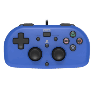 Hori - Wired Mini Gamepad For PlayStation 4 - Blue Front Angle