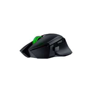 Razer - Basilisk V3 X HyperSpeed Wireless Mouse - Black Front Angled View